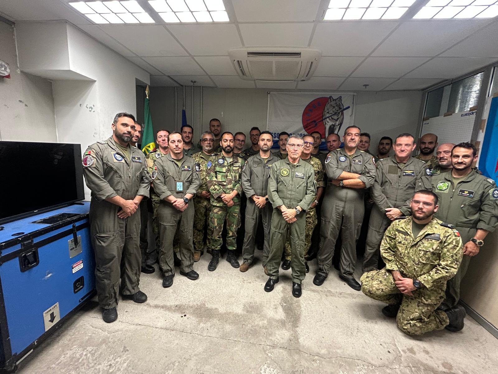 Visita Comandante Aéreo, Tenente-General Sérgio Pereira, ao destacamento português empenhado na Operação IRINI, de 23 a 25 de outubro