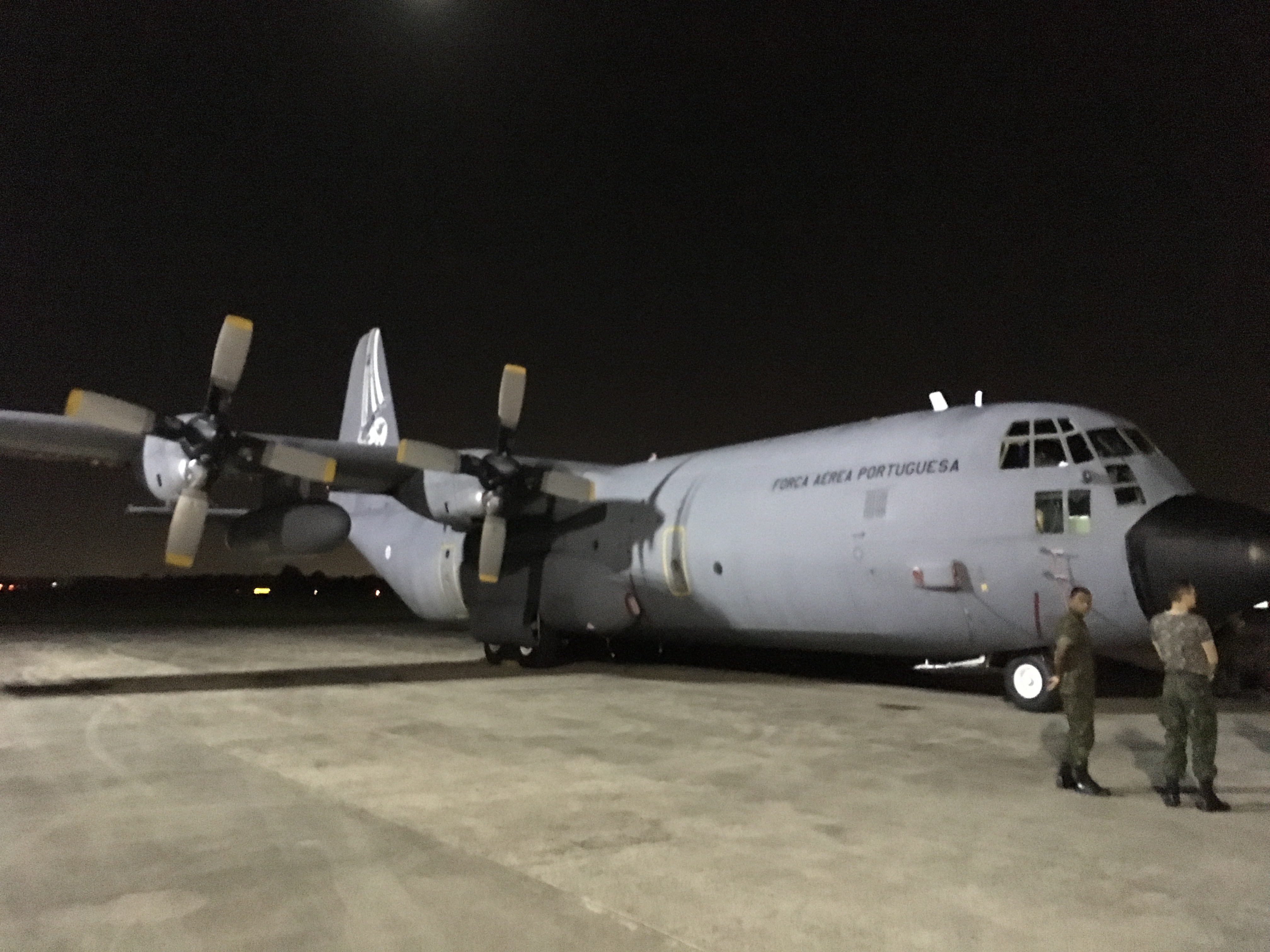 C-130 resgata vítimas do furacão Irma