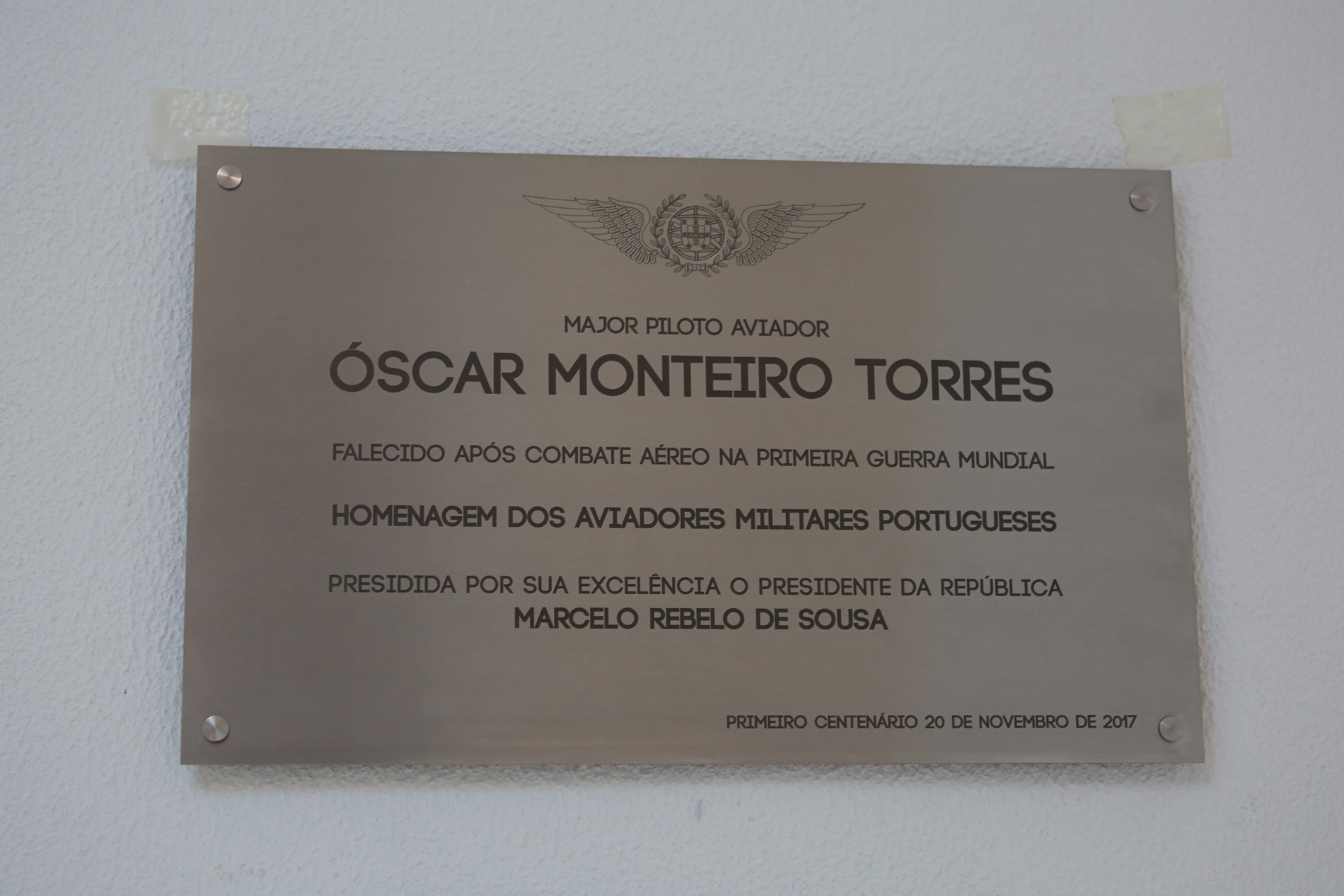 Fora Area homenageia Piloto da Grande Guerra