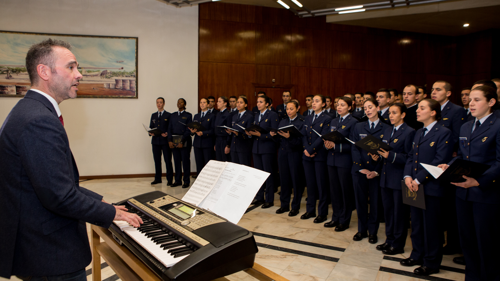 Coro da Academia canta Janeiras no Estado-Maior