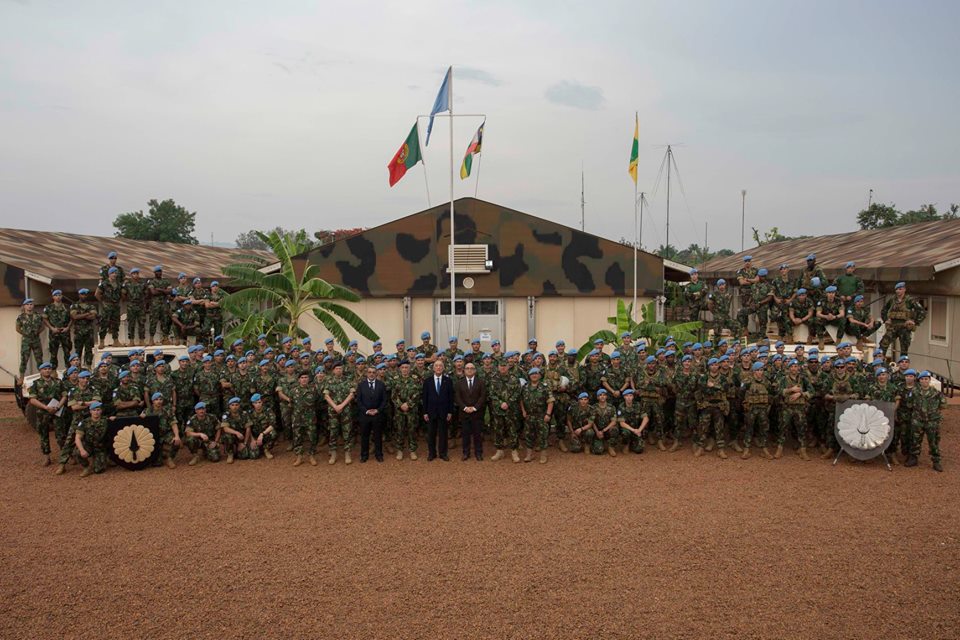 Presidente visita militares na Repblica Centro Africana