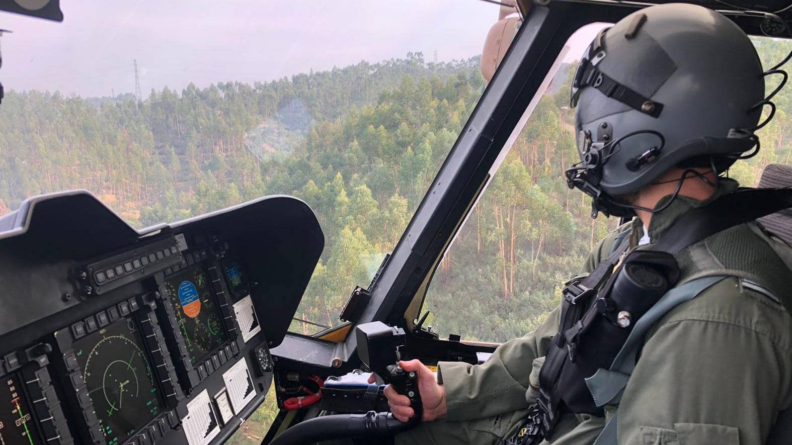Força Aérea resgata lenhador em Nisa Força Aérea resgata lenhador em Nisa
