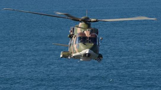 EH-101 Merlin: Resgate numa embarcação EH-101 Merlin: Resgate numa embarcação