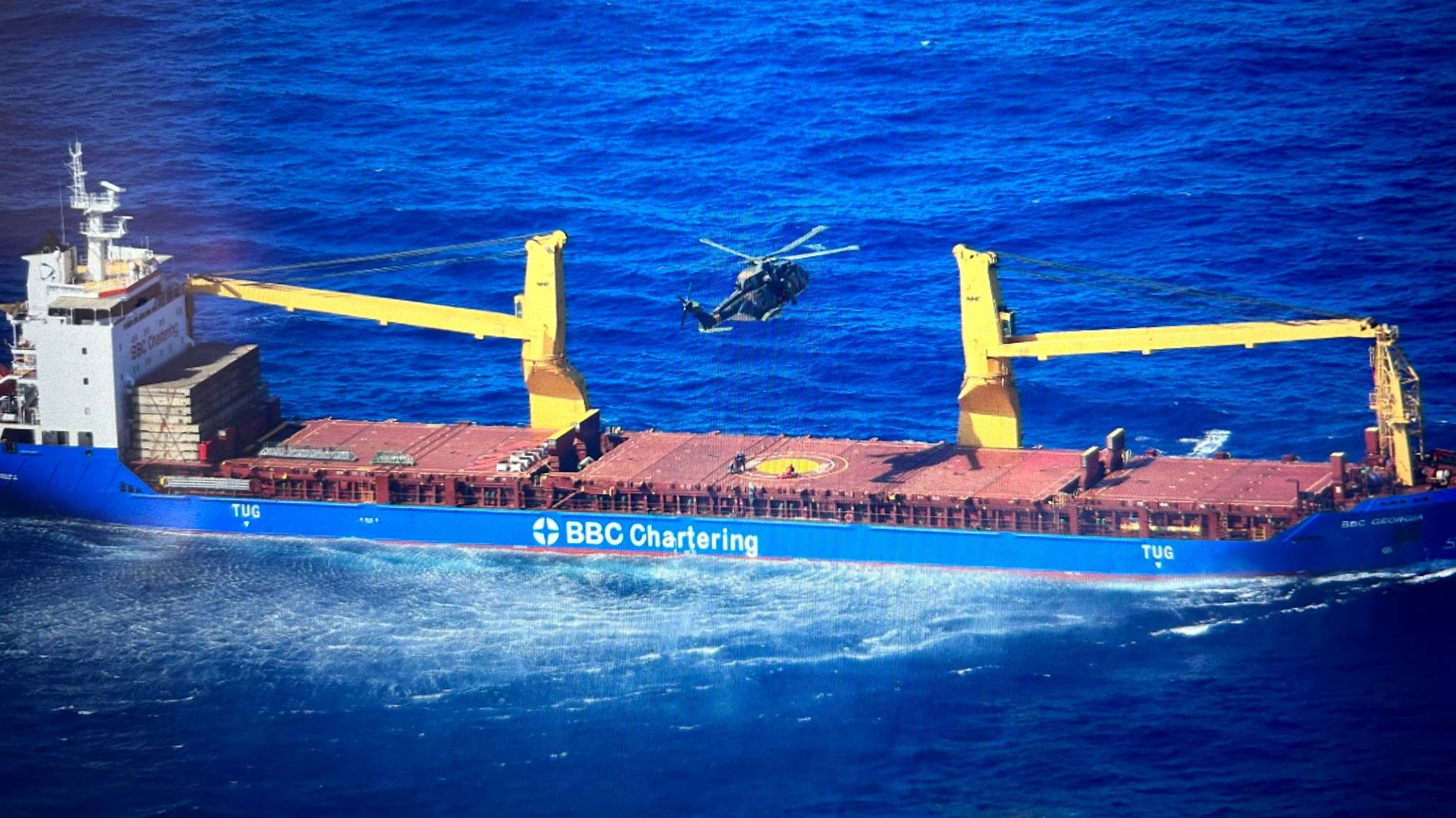 Resgate a Navio a mais de 700km das Lajes Resgate a Navio a mais de 700km das Lajes